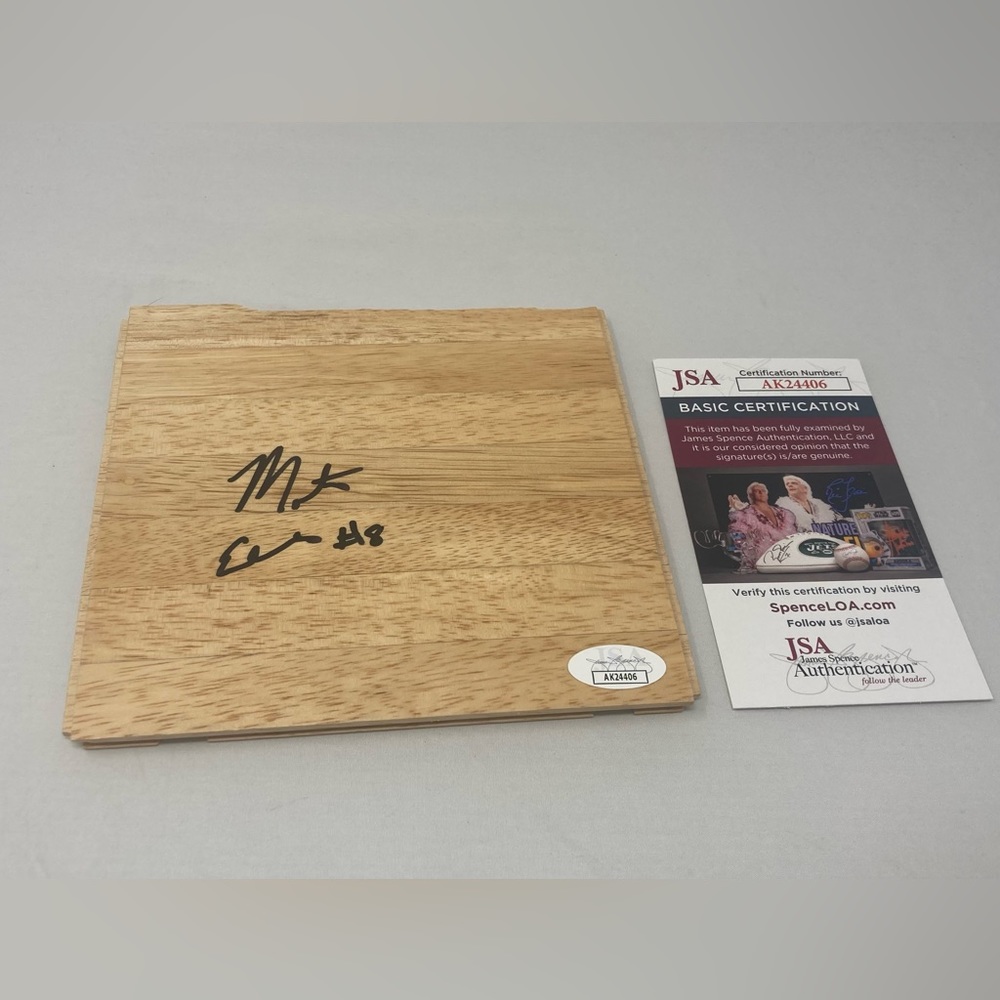 Monta Ellis signed 6x6 Floor Golden State Warriors JSA COA
